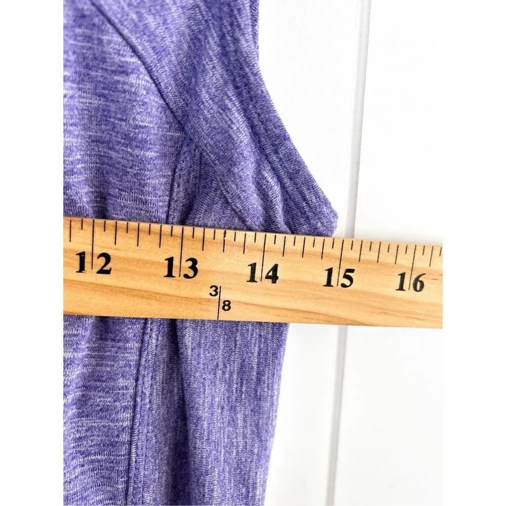 Prana Calico‎ Sleeveless Stretch Dress Ultra Violet Cut Out Back Size S